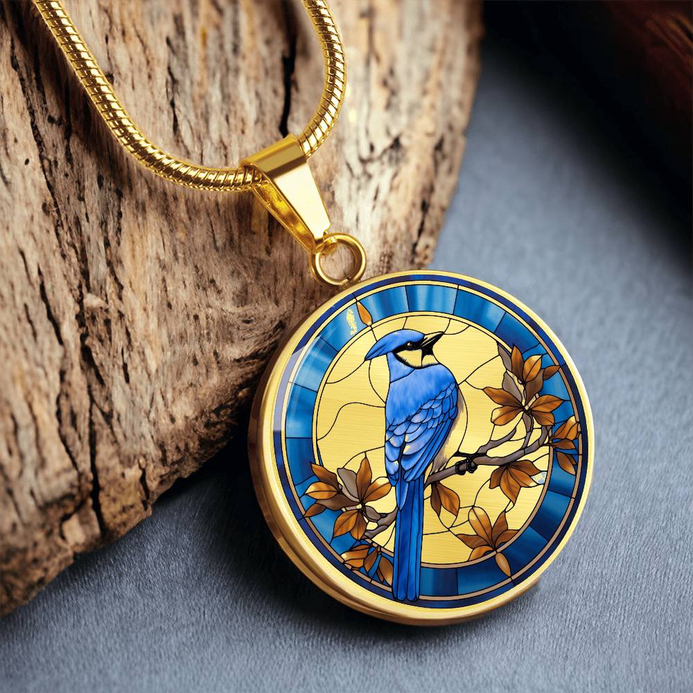 Blue Jay Necklace – Beautiful Bird Pendant Jewelry