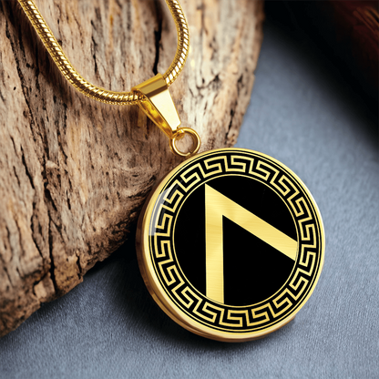 Spartan Shield Necklace – Ancient Greek Warrior Pendant