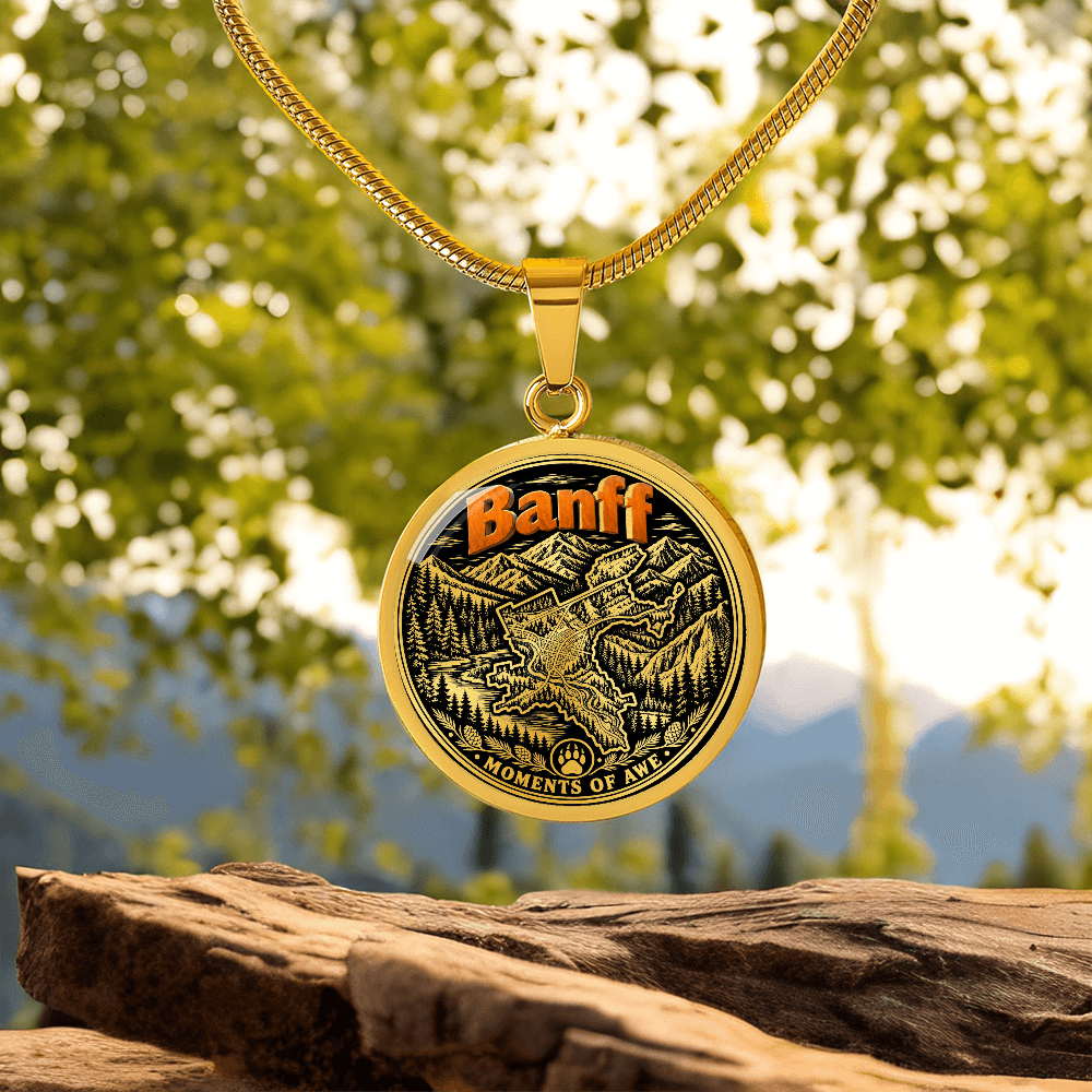 Banff Mountain Necklace – Canadian Rockies Nature Pendant