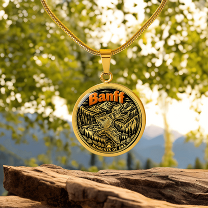 Banff Mountain Necklace – Canadian Rockies Nature Pendant