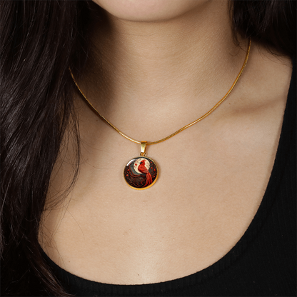 Red Cardinal Necklace on Branch | Cardinal Bird Gift