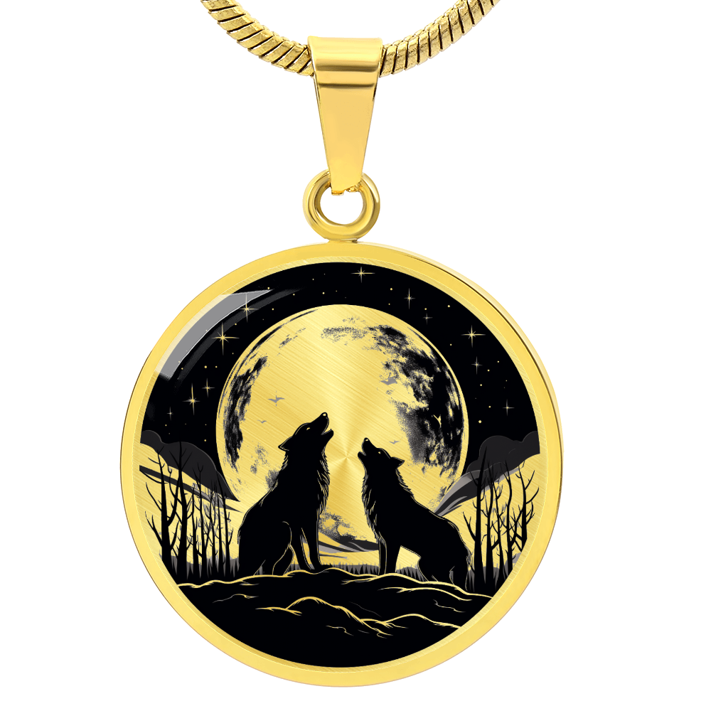 Howling Wolves Necklace – Wolf Pack Pendant Jewelry