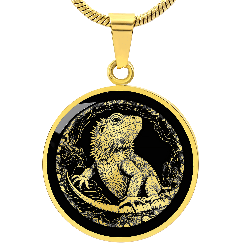 Bearded Dragon Necklace – Reptile & Lizard Pendant Jewelry