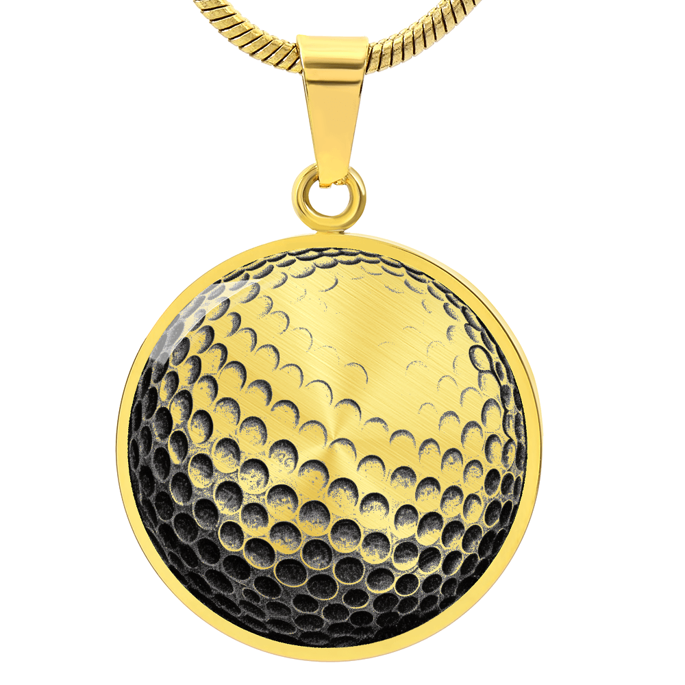Golf Ball Necklace – Personalized Pendant for Golf Lovers