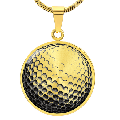 Golf Ball Necklace – Personalized Pendant for Golf Lovers