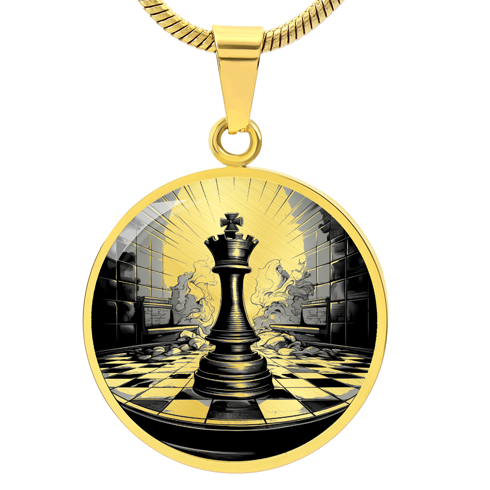 Chess King Necklace – Chess Piece Pendant for Players