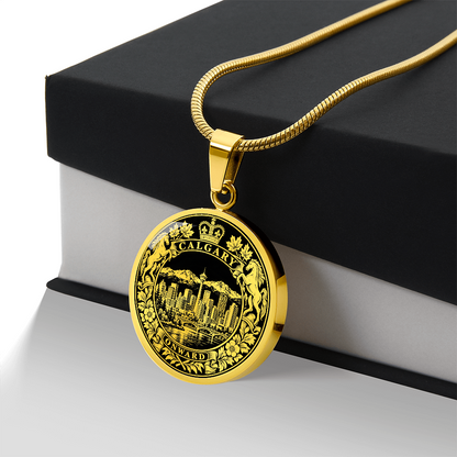 Calgary Skyline Necklace – Alberta Heritage Pendant