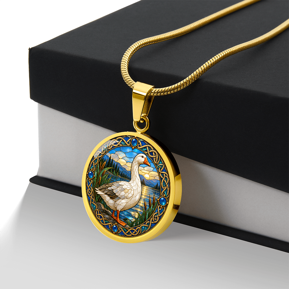Goose necklace gift for birdwatchers and wildlife lovers