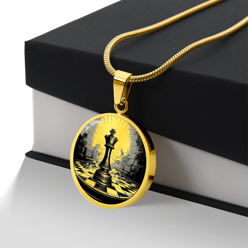 Chess King Necklace – Chess Piece Pendant for Players