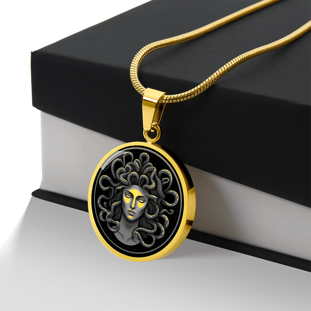 Medusa Necklace – Greek Mythology Serpent Pendant