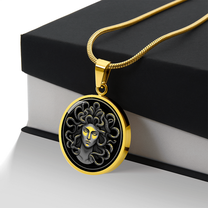 Medusa Necklace – Greek Mythology Serpent Pendant