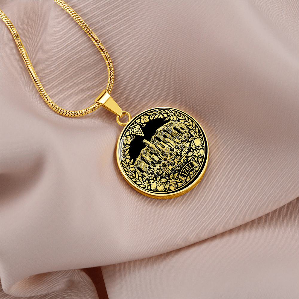 Los Angeles Skyline Necklace – Botanical City Pendant