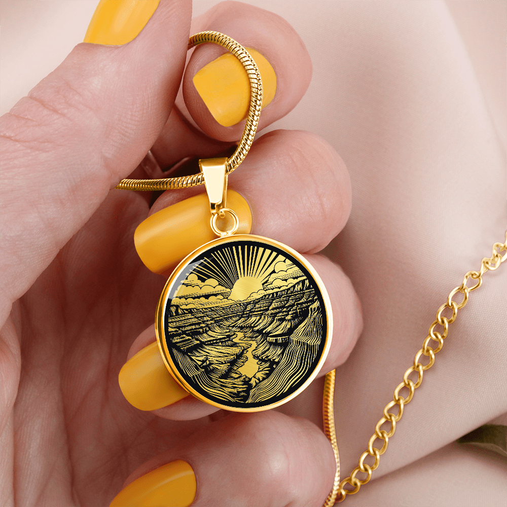 Grand Canyon Necklace – National Park Landscape Pendant
