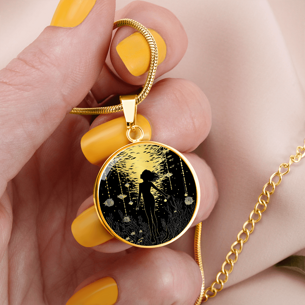 Scuba Diving Necklace – Female Diver Pendant Jewelry
