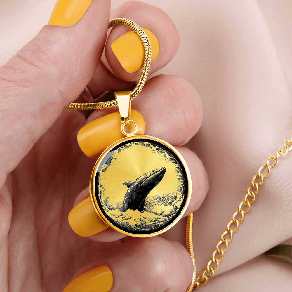 Breaching Whale Necklace – Ocean Wildlife Pendant