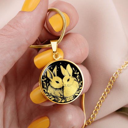 Bunny Necklace – Cute Rabbit Pendant & Woodland Jewelry