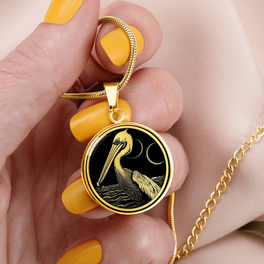 Personalized Pelican Necklace | Pelican Bird Jewelry