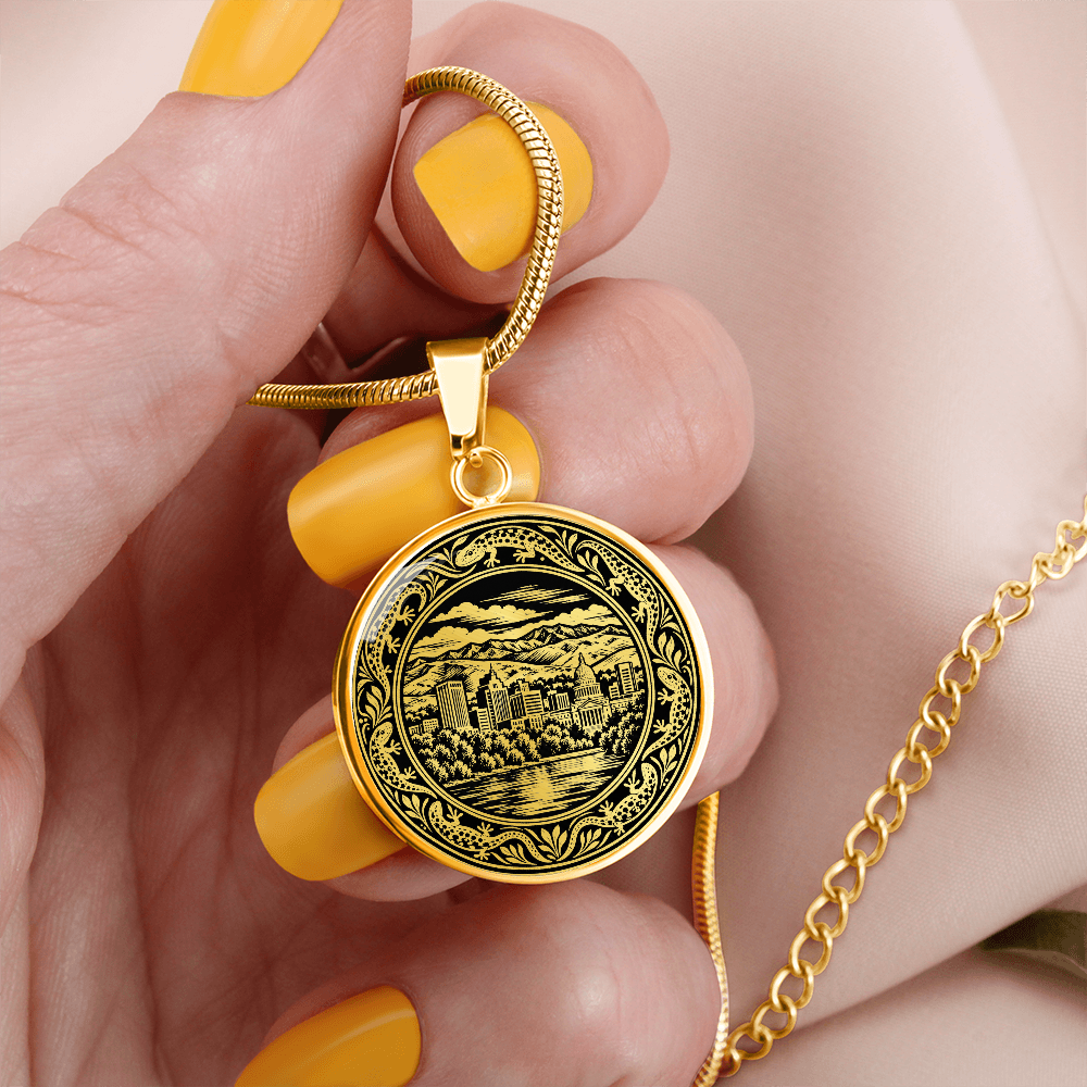 Boise Skyline Necklace – Idaho Mountain City Pendant
