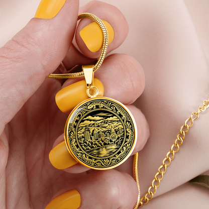 Boise Skyline Necklace – Idaho Mountain City Pendant