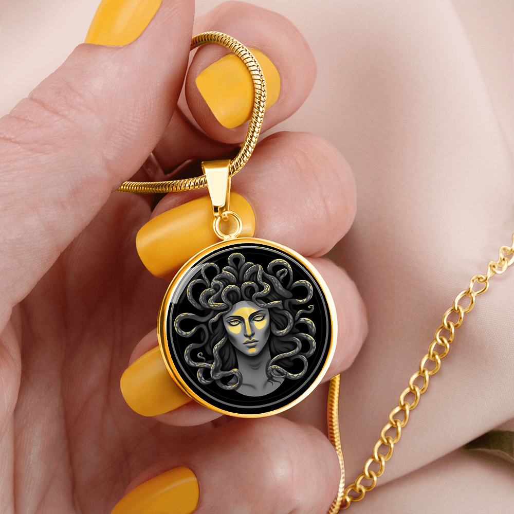 Medusa Necklace – Greek Mythology Serpent Pendant