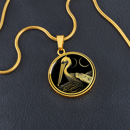 Personalized Pelican Necklace | Pelican Bird Jewelry