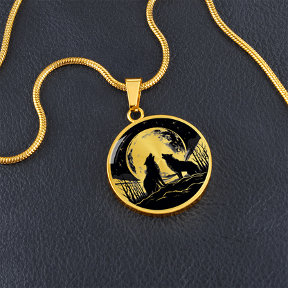 Howling Wolves Necklace – Wolf Pack Pendant Jewelry