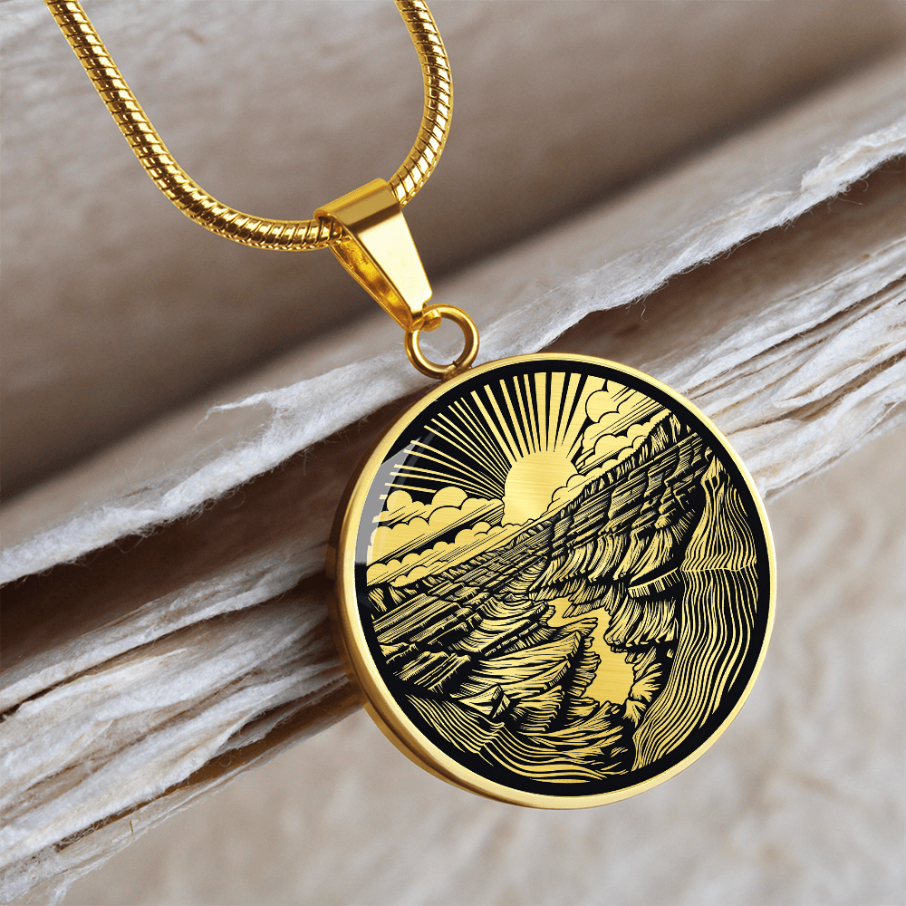 Grand Canyon Necklace – National Park Landscape Pendant