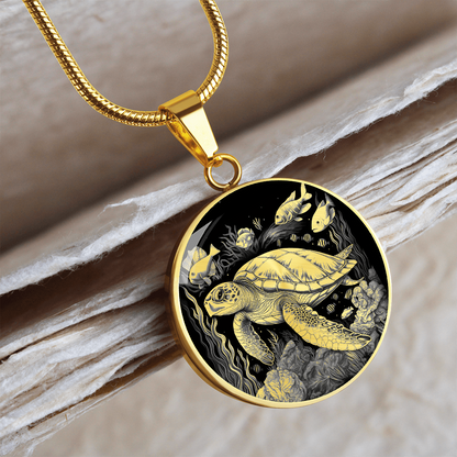 Sea Turtle Necklace – Ocean-Inspired Turtle Pendant Jewelry