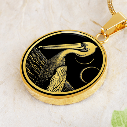 Personalized Pelican Necklace | Pelican Bird Jewelry