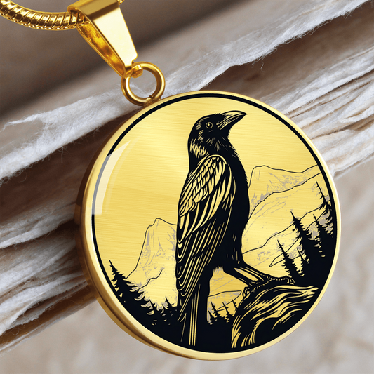 Raven Necklace – Gothic Crow & Raven Pendant Jewelry