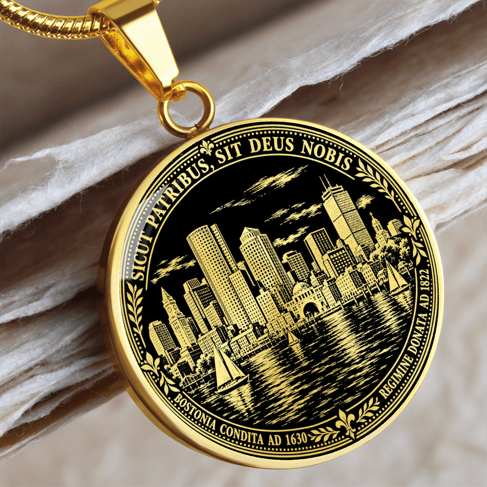 Boston Skyline Necklace – Historic Harbor Pendant