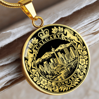 Calgary Skyline Necklace – Alberta Heritage Pendant