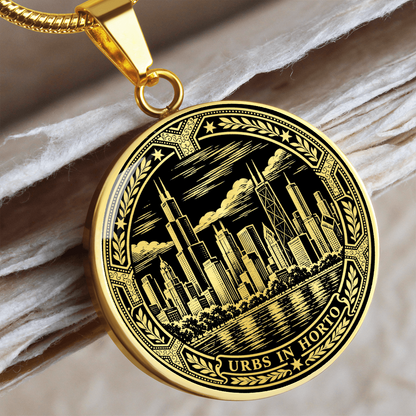 Chicago Skyline Necklace – City in a Garden Pendant