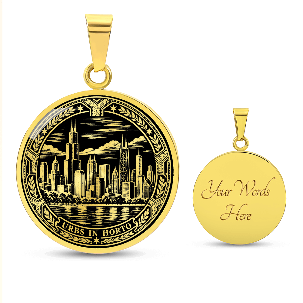 Chicago Skyline Necklace – City in a Garden Pendant