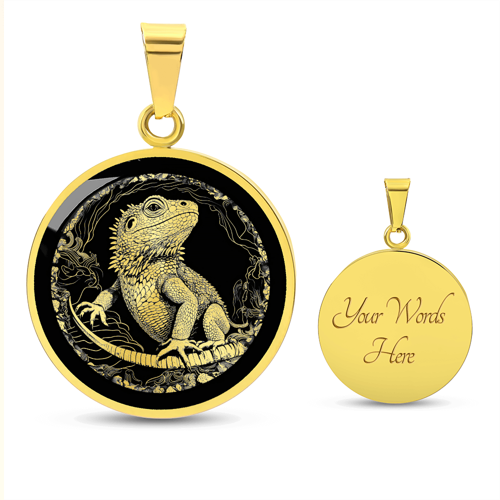 Bearded Dragon Necklace – Reptile & Lizard Pendant Jewelry
