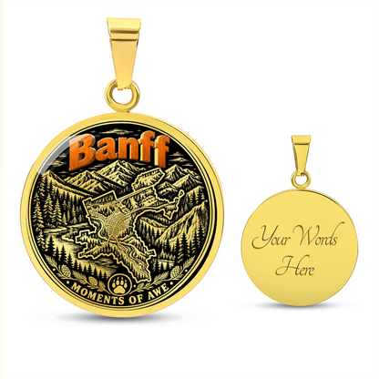 Banff Mountain Necklace – Canadian Rockies Nature Pendant