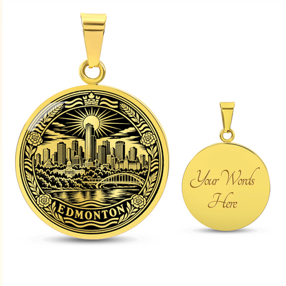 Edmonton Skyline Necklace – Alberta City Pendant