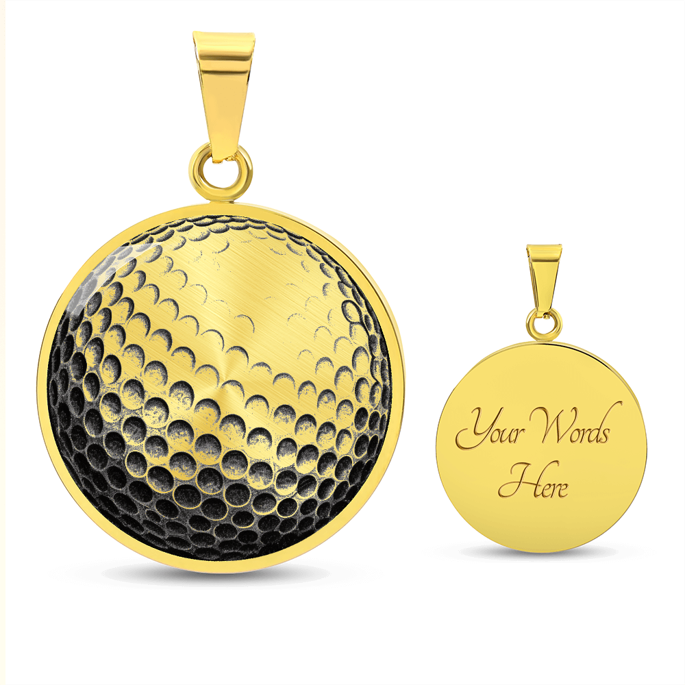 Golf Ball Necklace – Personalized Pendant for Golf Lovers