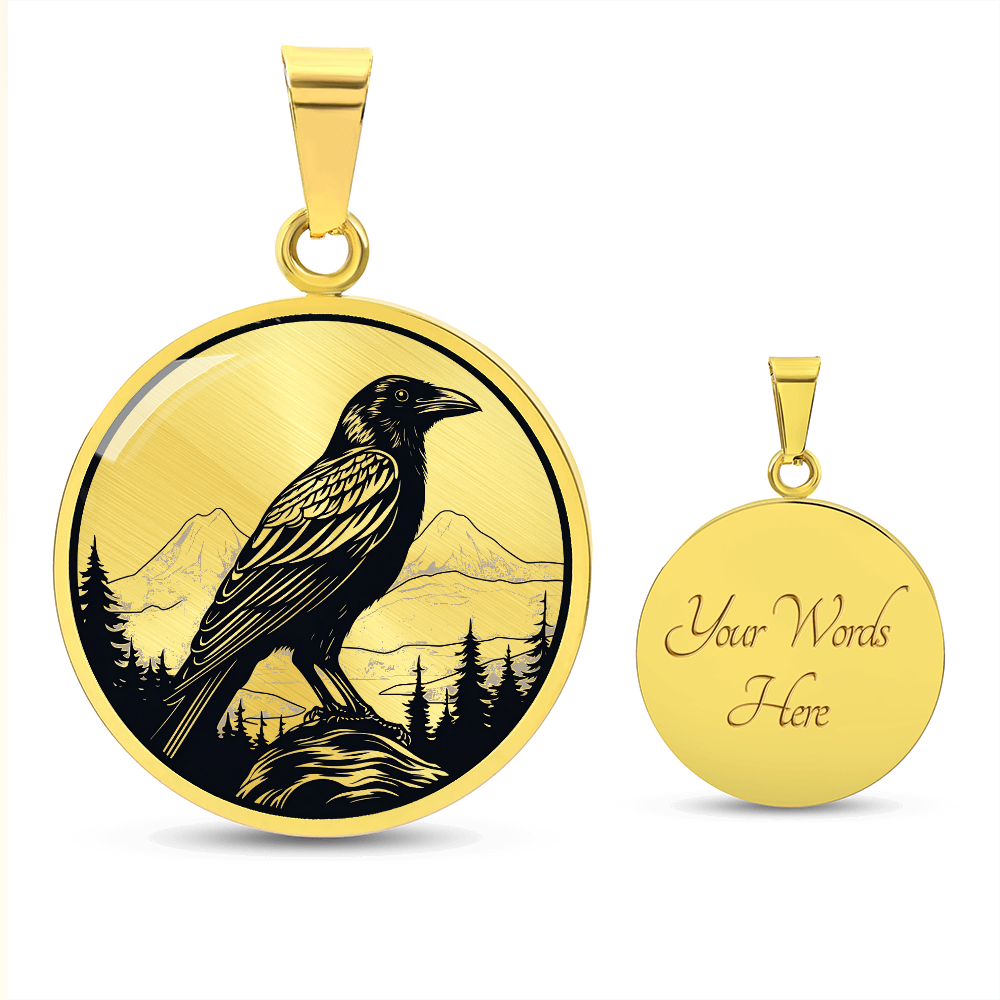 Raven Necklace – Gothic Crow & Raven Pendant Jewelry