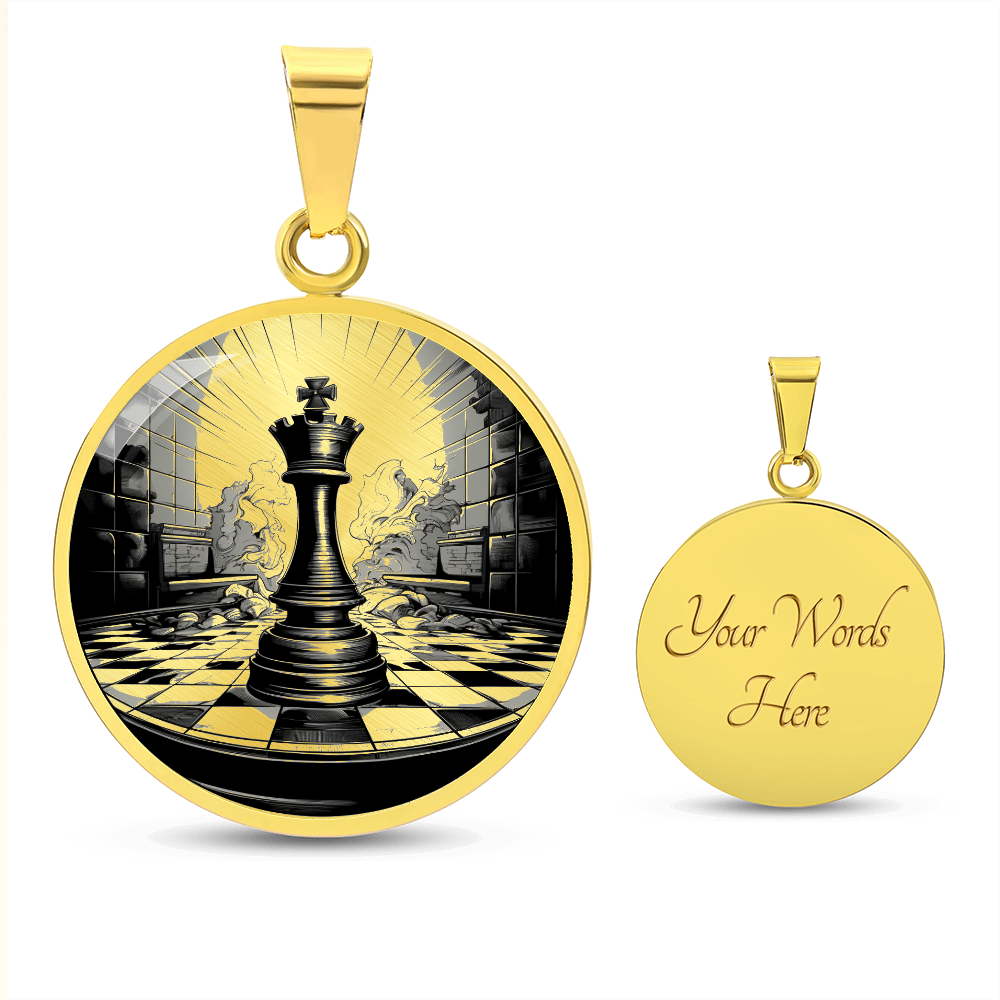 Chess King Necklace – Chess Piece Pendant for Players
