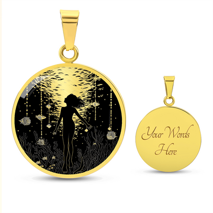 Scuba Diving Necklace – Female Diver Pendant Jewelry