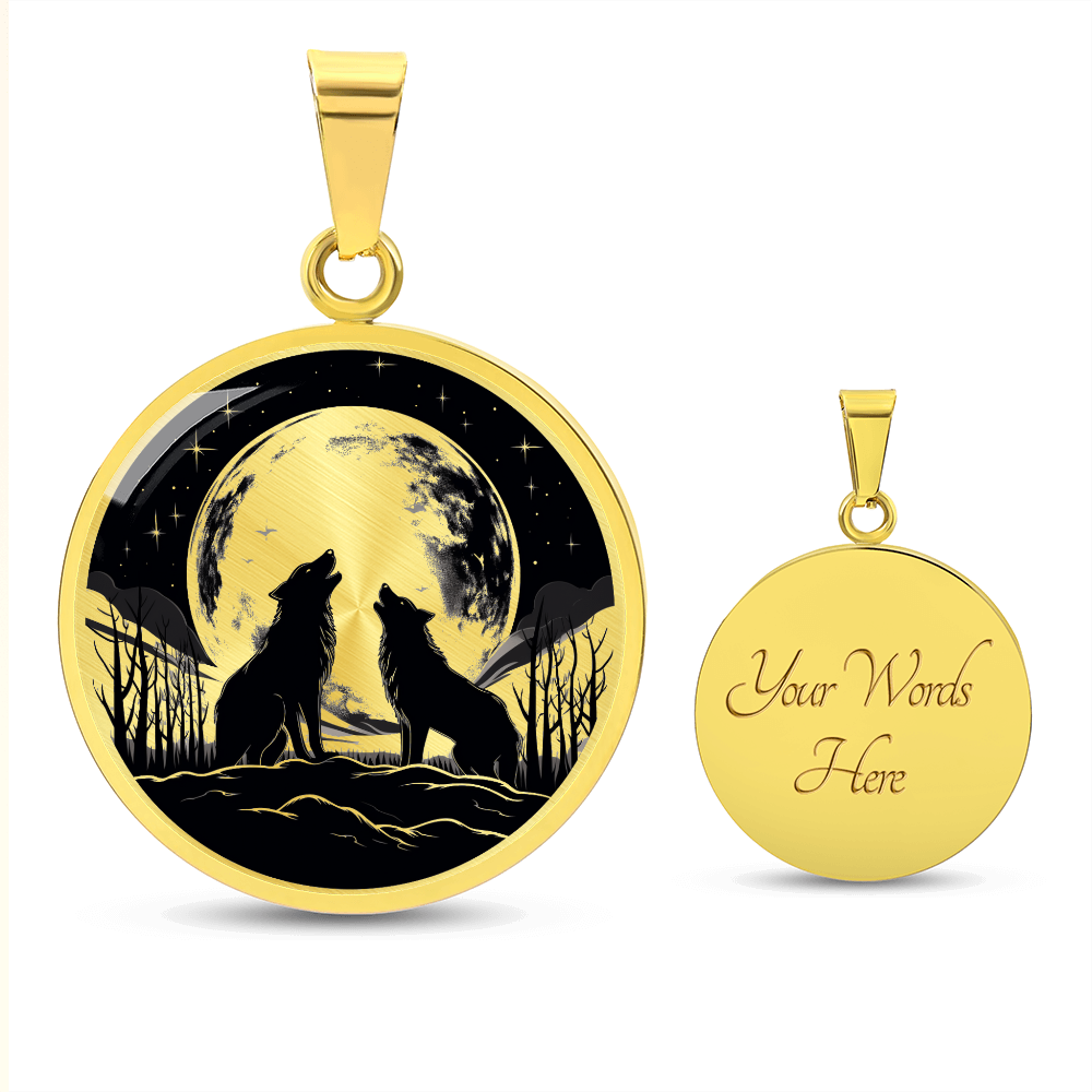 Howling Wolves Necklace – Wolf Pack Pendant Jewelry