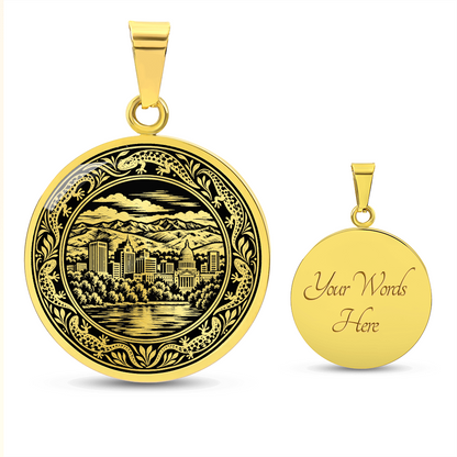 Boise Skyline Necklace – Idaho Mountain City Pendant