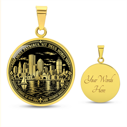 Boston Skyline Necklace – Historic Harbor Pendant