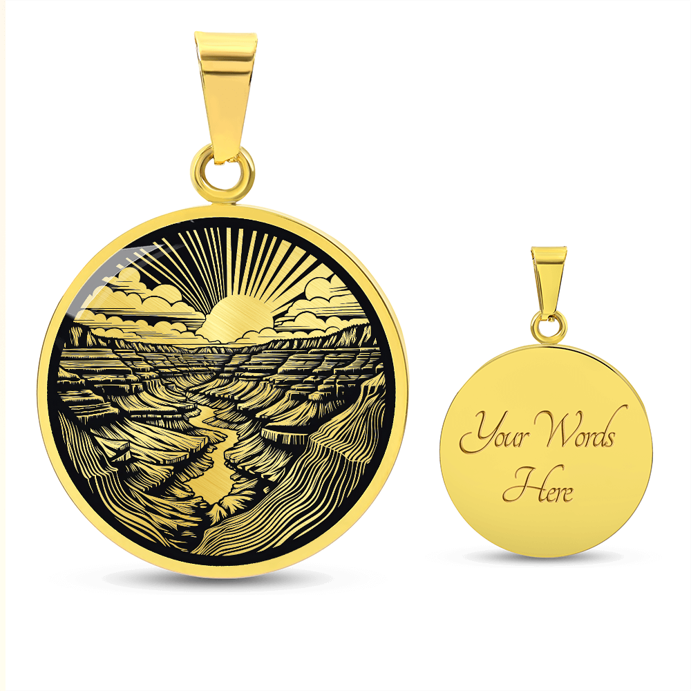 Grand Canyon Necklace – National Park Landscape Pendant