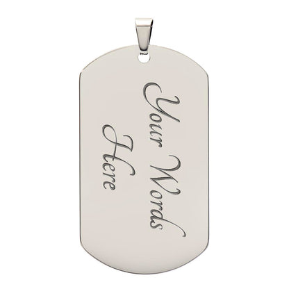 Military Long Distance Dog Tag Necklace – Deployment Gift
