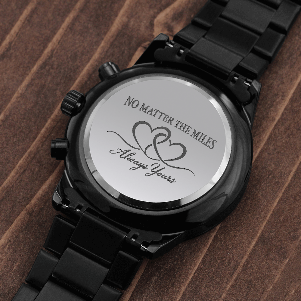Long Distance Watch for Him – Always Yours Engraved Gift