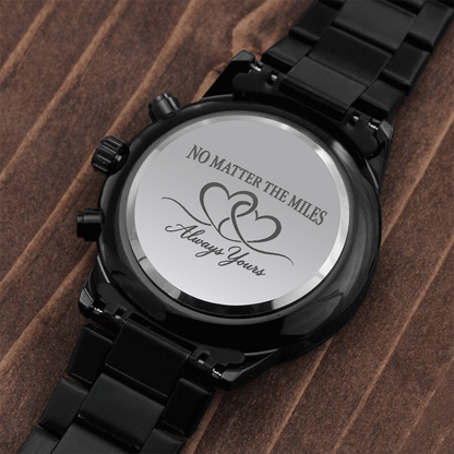 Long Distance Watch for Him – Always Yours Engraved Gift