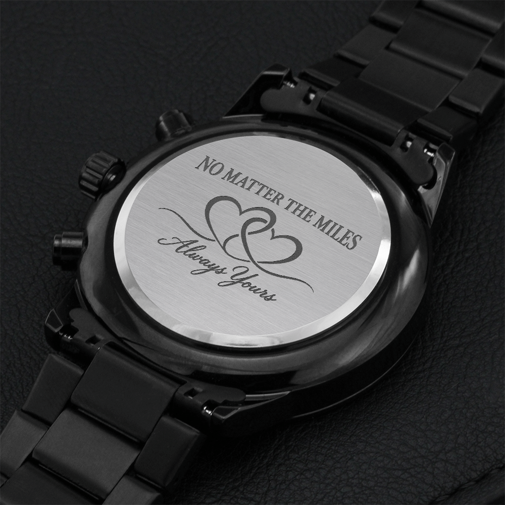 Long Distance Watch for Him – Always Yours Engraved Gift