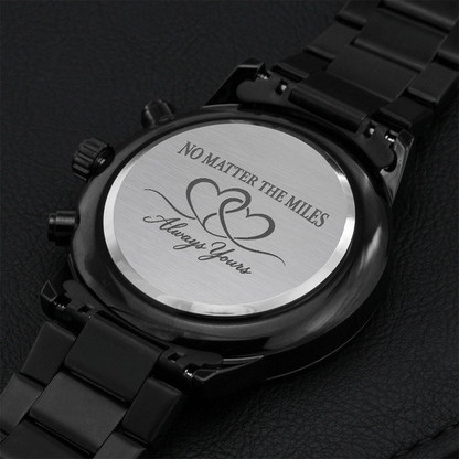Long Distance Watch for Him – Always Yours Engraved Gift